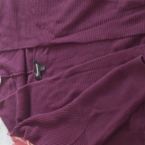 Express Textured Drop Shoulder Open Cover-up - Picture 8 of 14